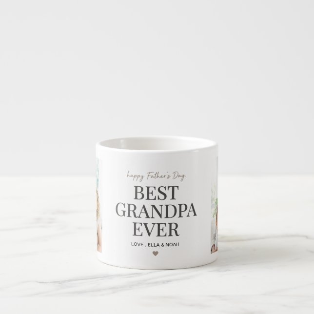 Bester Opa Ever Happy Father Day 2 Foto Espressotasse (Vorderseite)