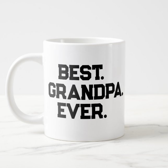 Bester Opa Ever Individueller Fotobecher Jumbo-Tasse (Links)