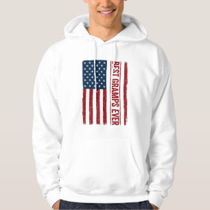 Bester Opa ever Patrioten-Flagge Vektor-Design_1 Hoodie