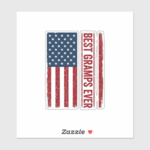 Bester Opa ever Patriotische Flagge Vektor Design_ Aufkleber