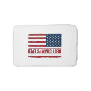 Bester Opa Ever Patriotische Flagge Vektor Design_ Badematte
