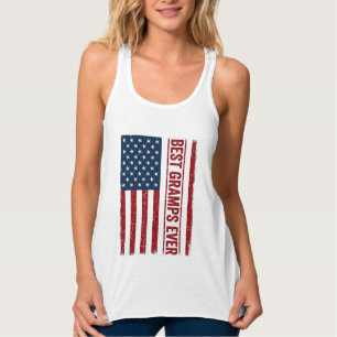 Bester Opa ever Patriotische Flagge Vektor Design_ Tank Top