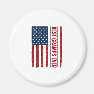 Bester Opa ever patriotisches Flaggenvektor-Design Magnet