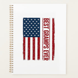 Bester Opa ever patriotisches Flaggenvektor-Design Planer