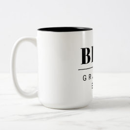 Bester Opa ever schwarz weiß Zweifarbige Tasse