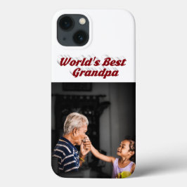 Bester Opa Foto bordeauxroter Text Case-Mate iPhone Hülle
