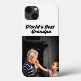 Bester Opa Foto schwarzer Text Case-Mate iPhone Hülle