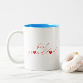 Bester Opa, Geschenk für Großvater, Modern Zweifarbige Tasse