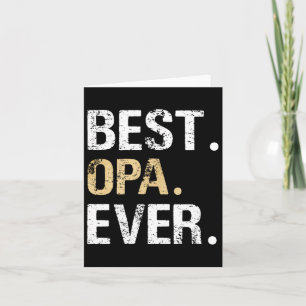Bester Opa Grafik-Opa-Geschenk von Enkelin Enkel Karte