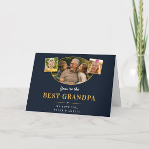 Bester Opa Großvater Gruß 3 Foto Feiertagskarte