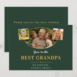 Bester Opa Großvater Gruß 3 Foto Feiertagskarte