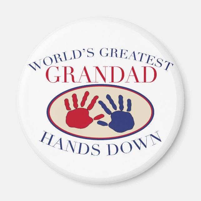Bester Opa, Hands Down Magnet (Vorne)