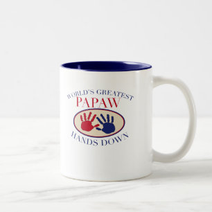 Bester Opa, Hands Down Zweifarbige Tasse