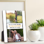 Bester Opa im Personalisierten 2-Foto des Universu Fotoplatte<br><div class="desc">Personalisierte Foto-Plakette für den besten Opa im Universum. Die Fotovorlage ist für Sie bereit, zwei Ihrer Lieblings-Fotos hochzuladen, und Sie können auch alle Texte anpassen, wenn Sie möchten. Der Wortlaut lautet derzeit "Ich habe den besten Großvater in der Universum-Liebe, die Sie viel, [Kindername] got. Die Plakette hat eine moderne Farbpalette...</div>
