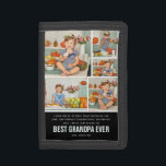 Bester Opa je| Farbblock - Fotocollage Tri-fold Geldbeutel<br><div class="desc">Moderne, zweifarbige Block 5 Foto Collage. Alle Farbarten können geändert werden. Mit "Best Opa Ever" und Raum für individuelle Nachrichten, Namen und/oder Jahr. Das sind Geschenke des Vaters, die für jeden Papa perfekt sind. Ein Geschenk, das er ein Leben lang schätze! Kann für jeden Moniker angepasst werden - Papa, Pépé,...</div>