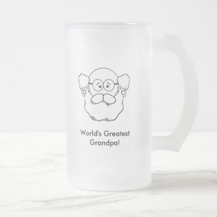 Bester Opa Keramikbecher Mattglas Bierglas