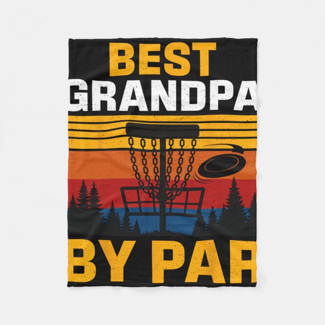 Bester Opa laut Par Disc Golf Spieler  Fleecedecke (Vorderseite)
