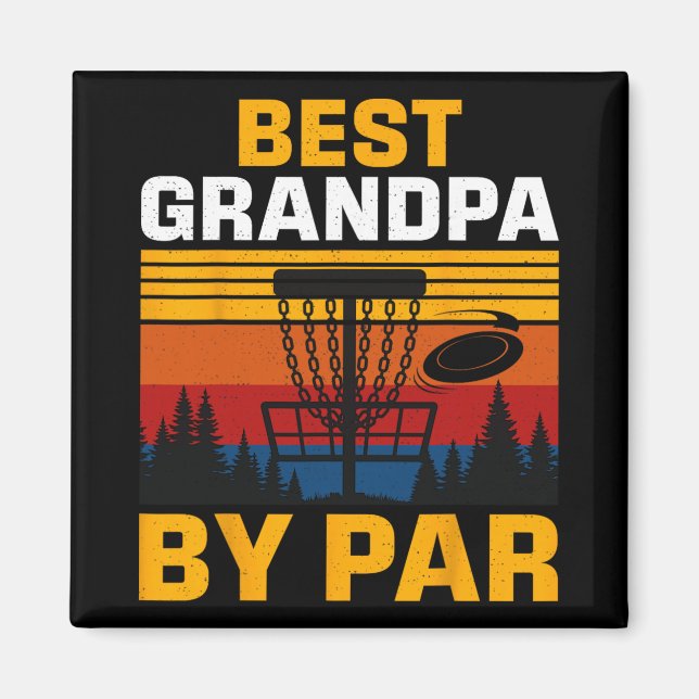 Bester Opa laut Par Disc Golf Spieler  Magnet (Vorne)