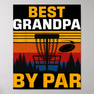 Bester Opa laut Par Disc Golf Spieler Poster