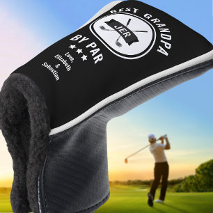 Bester Opa nach Par Golfer Golf Liebhaber Schwarz Headcover