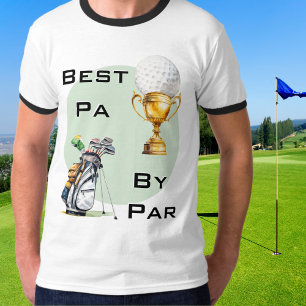 Bester Opa nach Par Golfspieler Vater Golf Thema V T-Shirt