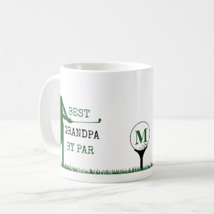 BESTER OPA NACH PAR Monogramm Golfer Kaffeetasse