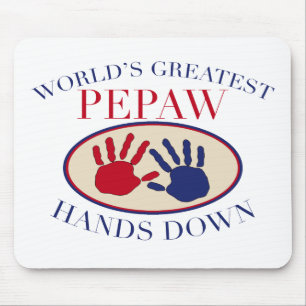 Bester Opa/Papa Hands Down Mousepad