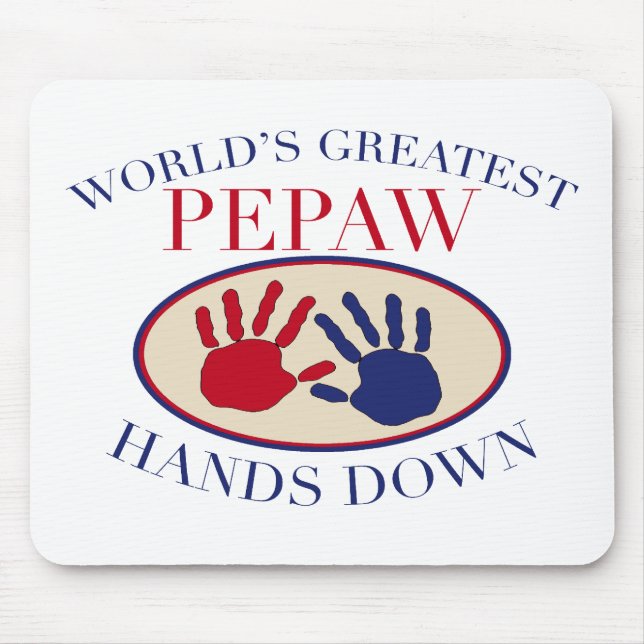 Bester Opa/Papa Hands Down Mousepad (Vorne)