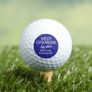 Bester Opa par Excellence von Custom Blue White Golfball