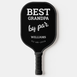 Bester Opa par Moderner Individuelle Name für Typo Pickleball Schläger