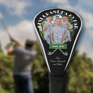 Bester Opa Schwarz Par Seit Jahr Mit Foto Golf Headcover
