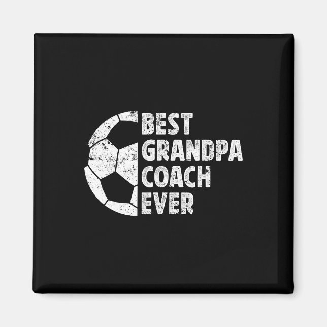 Bester Opa Trainer Fußball Opa eines Fußballspiele Magnet (Vorne)