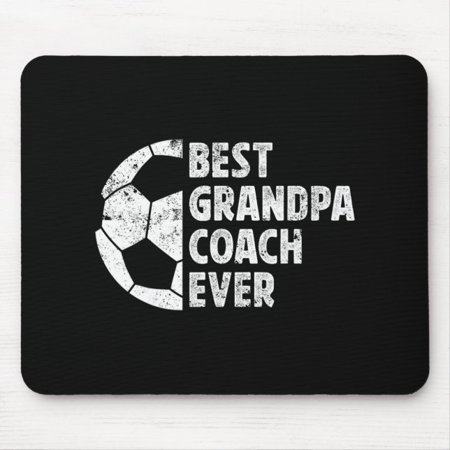 Bester Opa Trainer Fußball Opa eines Fußballspiele Mousepad (Vorne)