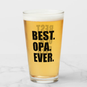 Bester Opa überhaupt deutscher Großvater Glas