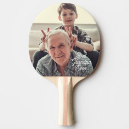 Bester Opa überhaupt Foto-Script benutzerdefiniert Tischtennis Schläger