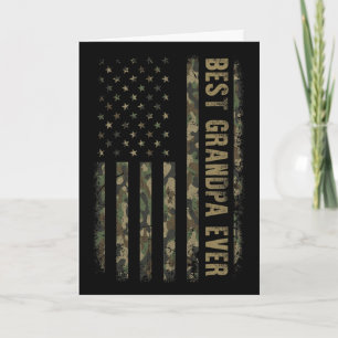 Bester Opa überhaupt Tarnung Amerikanische Flagge Karte