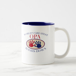 Bester Opa überhaupt Zweifarbige Tasse