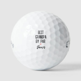 Bester Opa von Par Benutzerdefinierter Name Golfball