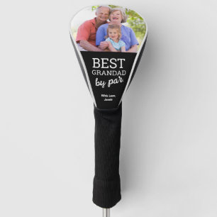 Bester Opa von Par Custom Photo zum Vatertag Golf Headcover