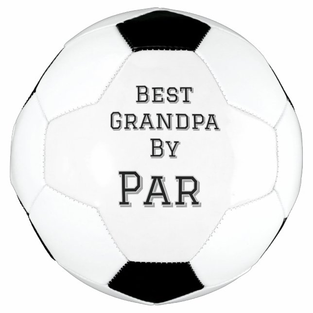 Bester Opa von Par einfache Vater Großvater Gi Fußball (Vorderseite)