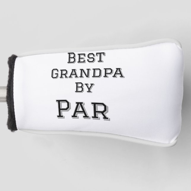 Bester Opa von Par einfache Vater Großvater Gi Golf Headcover (Vorderseite)