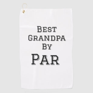 Bester Opa von Par einfache Vater Großvater Gi Golfhandtuch