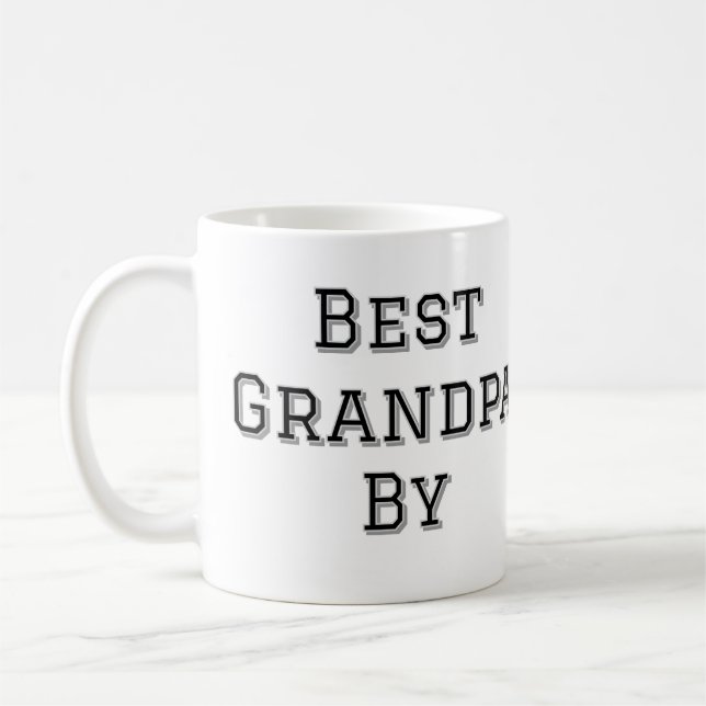 Bester Opa von Par einfache Vater Großvater Gi Kaffeetasse (Links)