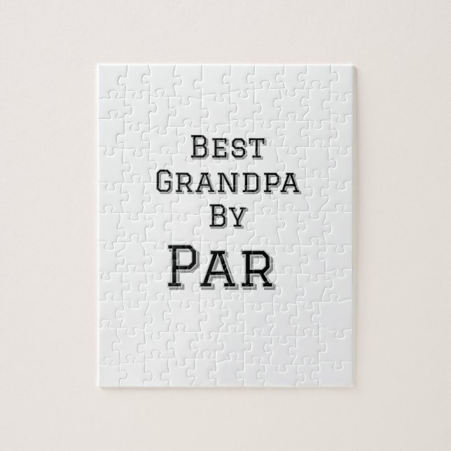Bester Opa von Par einfache Vater Großvater Gi Puzzle (Vertikal)