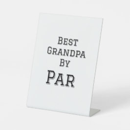 Bester Opa von Par einfache Vater Großvater Gi Sockelschild