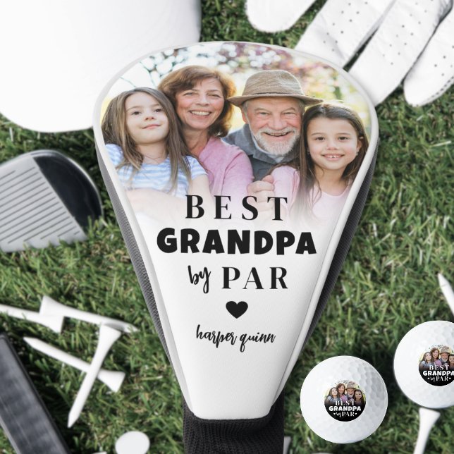 Bester Opa Von Par Foto Golf Headcover (Best Grandpa By Par Photo Golf Head Cover )