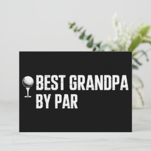 Bester Opa von Par Golf Geschenk Humor Sarkasmus L Einladung