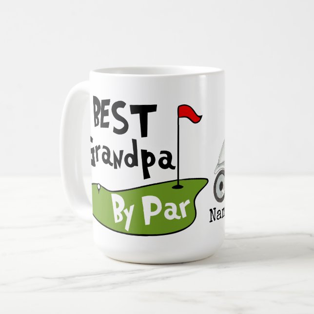 Bester Opa von Par Kaffeetasse (Vorderseite Links)