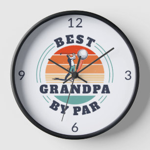Bester Opa Von Par Retro Vatertag Custom Uhr