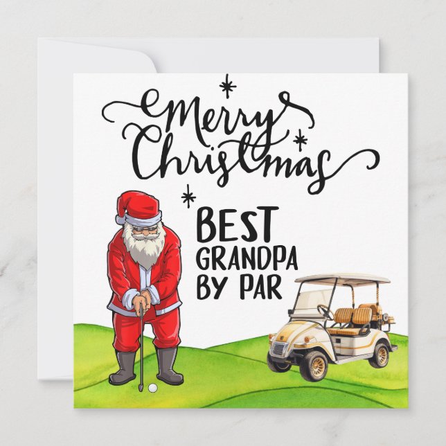 Bester Opa von Par zu Weihnachten mit dem Weihnach (Vorderseite)